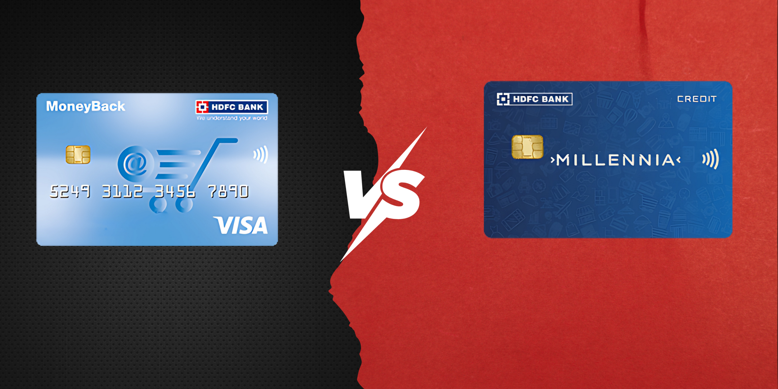 HDFC MoneyBack Credit Card vs Millennia Credit Card